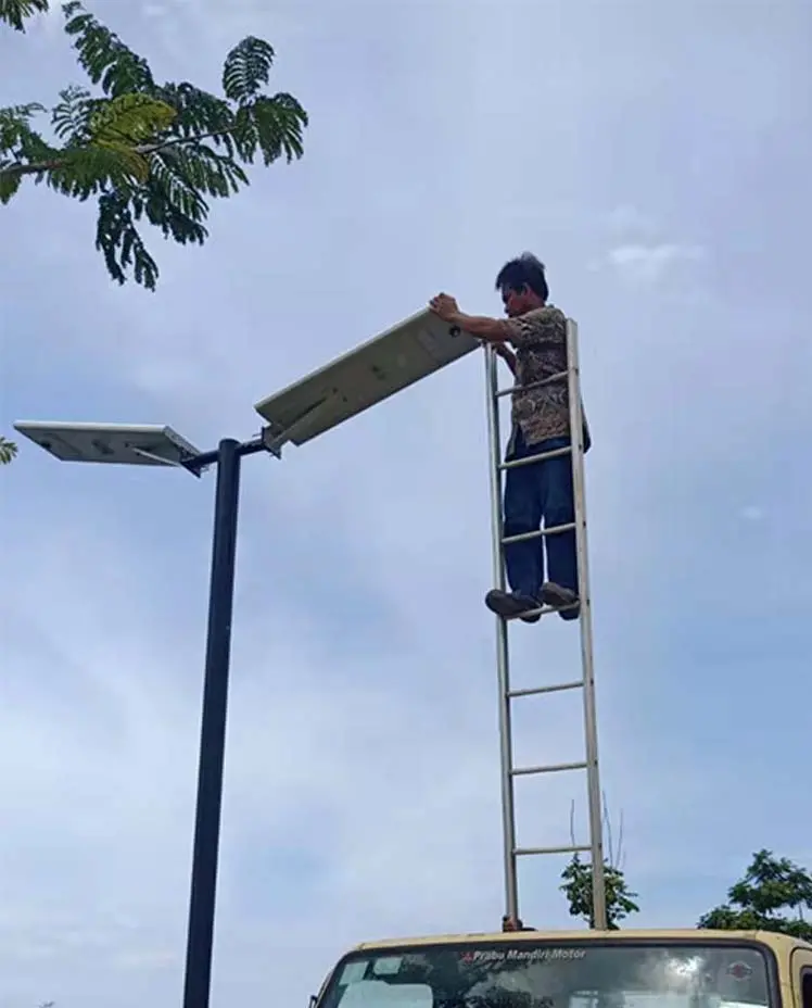 All in one soalr street light project in Indonesia --- March,2021
