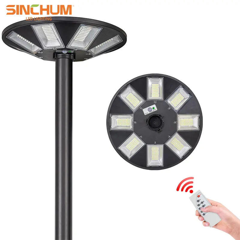 Round solar garden lights for landscape park lighting - Gallery