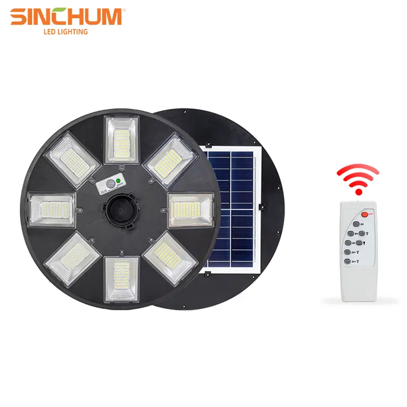 Round solar garden lights for landscape park lighting - Gallery