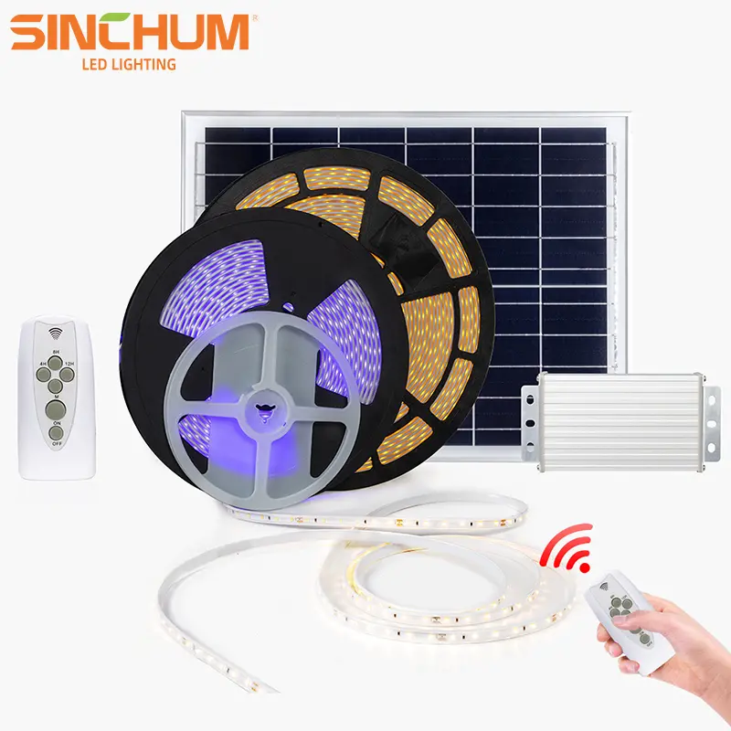 Color changing led solar strip lights outdoor - Gallery