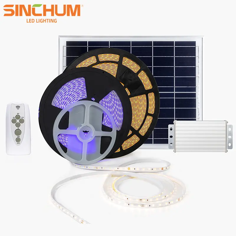 Color changing led solar strip lights outdoor - Gallery